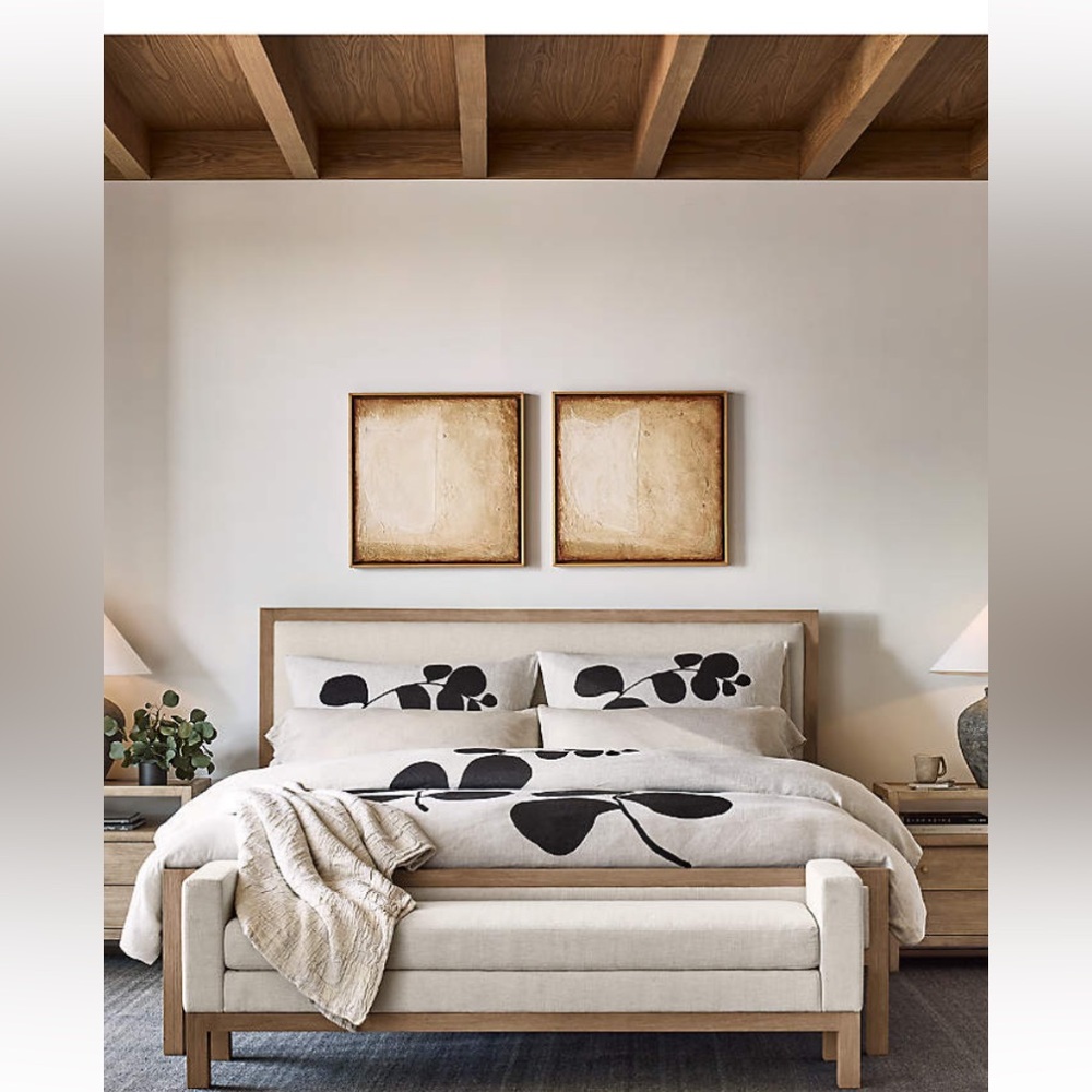 Crate & Barrel Queen Duvet and Shams NWOT - Picture 2 of 6